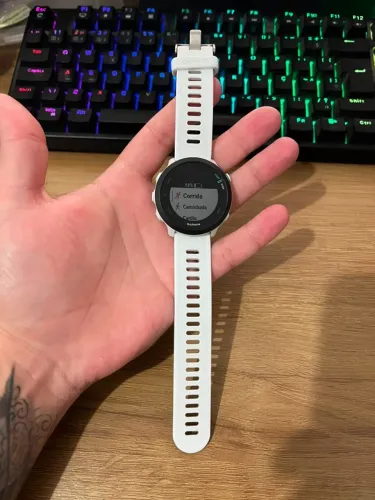 Garmin Forerunner 55 - Branco - 42 mm (bem novo)