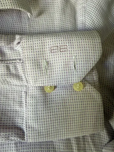camisa balenciaga original masculina roxa (clarinha) 40