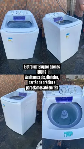 Eletrolux 13 kg semi nova toda revisada e com 6 meses de garantia 
