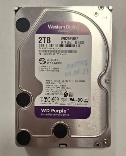 HD Western Digital Purple 2TB