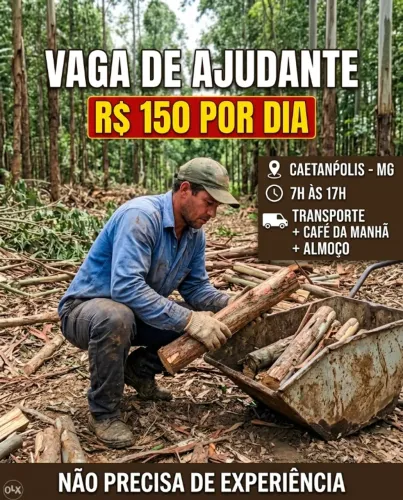 VAGA DE AJUDANTE