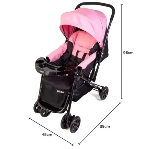 Kit carrinho e bebê conforto por 700,00.