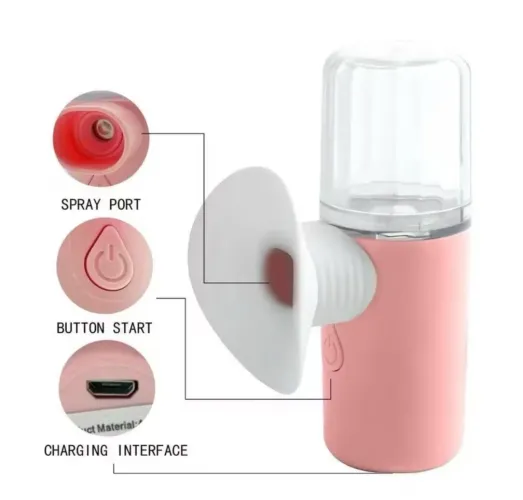 Nebulizador Ocular Portátil USB Hidratante Olhos Nano Spray Facial