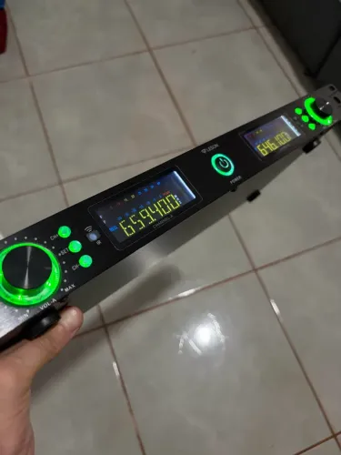 Rack Microfone sem fio Leson duplo