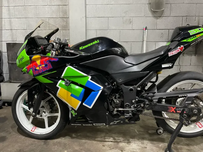Ninja 250 moto de pista track day
