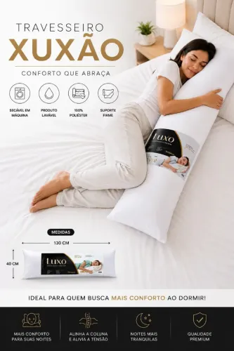 Travesseiro Xuxão corpo inteiro.