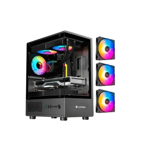 Gabinete Gamer GB1789 com Vidro Temperado e 3 Fans RGB - Novo | Eletrolink