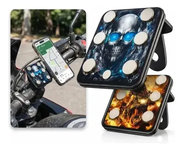 Suporte de moto para celular magnético