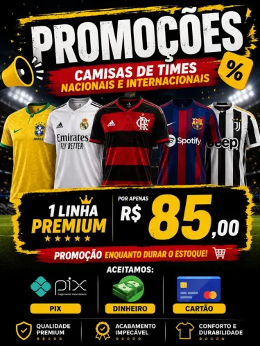 Camisas de Time Na promoção