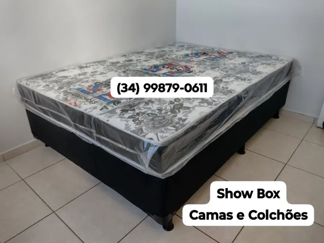 Cama Box + Colchão D33 Casal com Entrega Grátis