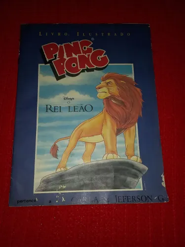 Livro Ilustrado o Rei Leão Ping Pong (1994) Completo (raro)