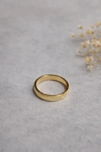 Aliança ouro 14k _ Aro 19 _ 6g Nova