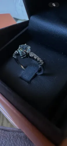 Anel Vivara Ouro Branco Diamantes