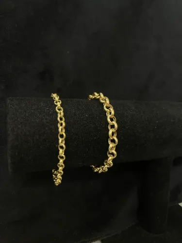 Pulseira Elo Português de ouro 18k procedência garantia eterna