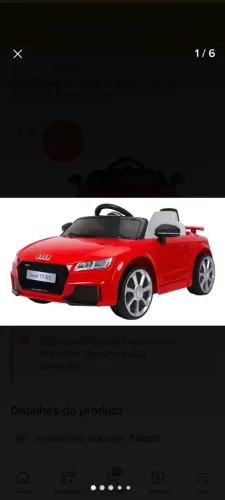 Carro infantil de controle remoto 