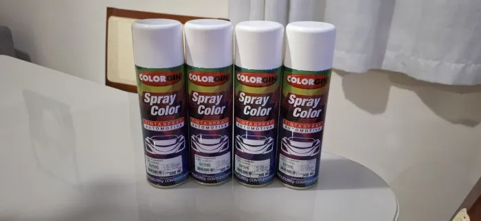Spray tinta automotiva Branca