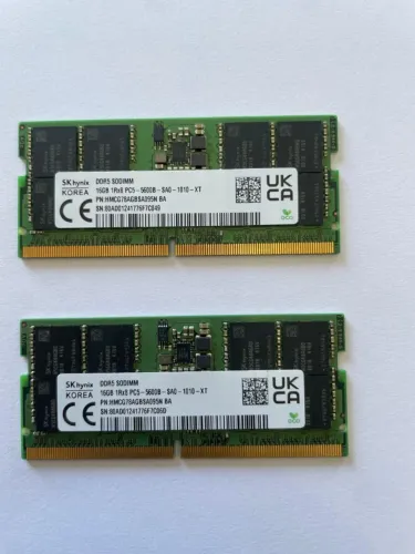 Memoria 32GB (2x 16GB)p/ notbook Ddr5 5600mhz sk hynix / s/nova garantia e nf