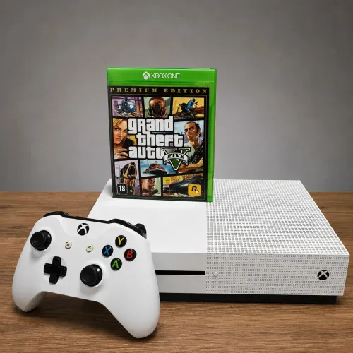 Xbox one S 1tb + GTA 5 ( ENVIO PELA OLX , VALOR FINAL