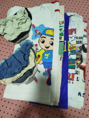 BLUSA E CUECA INFANTIL MENINO 3 ANOS