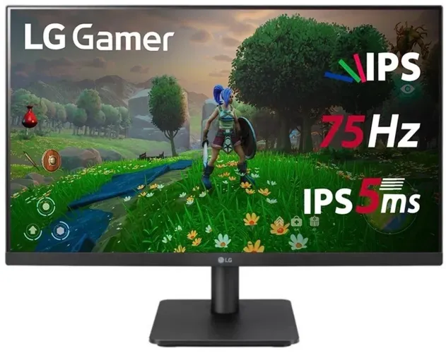 Monitor LG 23.8 Full HD, IPS, HDMI, VESA, FreeSync, Sem Bordas, Preto - 24MP400-B