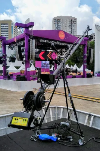 Grua DMS 6 Metros Profissional Com  Girocam Pan Tilt 