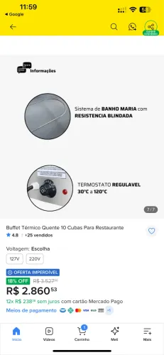Balcão de restaurante 