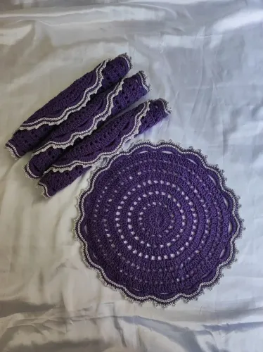 Kit 4 pçs Sousplat / jogo americano