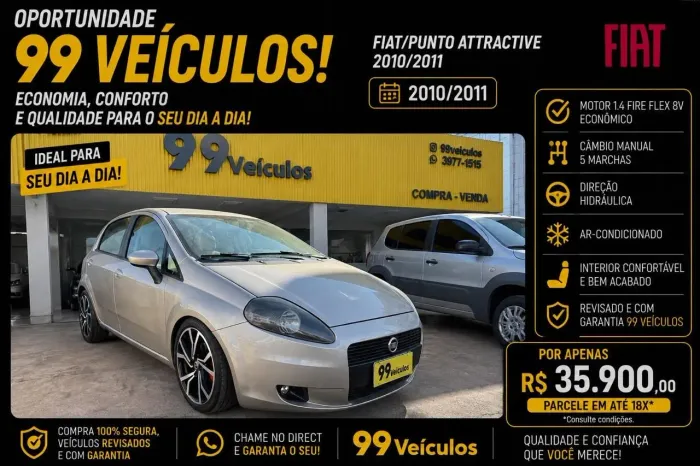 Fiat Punto Attractive 1.4 Fire Flex 8V 5P 2011