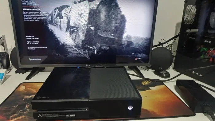 Xbox one fat + Controle + Kinect + Jogo