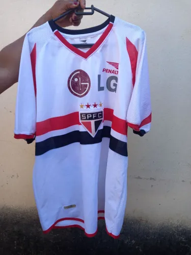 Camisa São Paulo temporada 2002 original Penalty numero 10 tamanho G em excelente estado