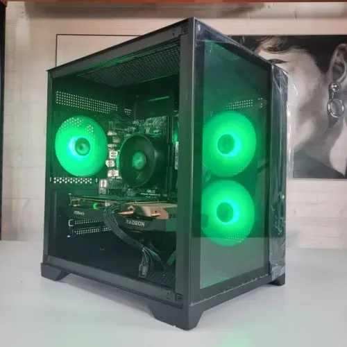 PC Pc Gamer Ryzen 5 5500, 6GB DDR4, RX 6600 8GB, SSD NVME 256GB , HD 500GB