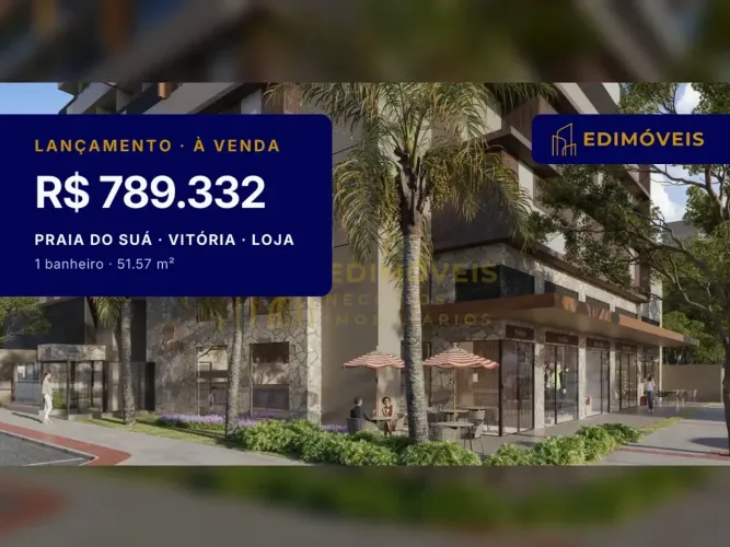 Loja moderna no Solara: localização estratégica na Praia do Suá