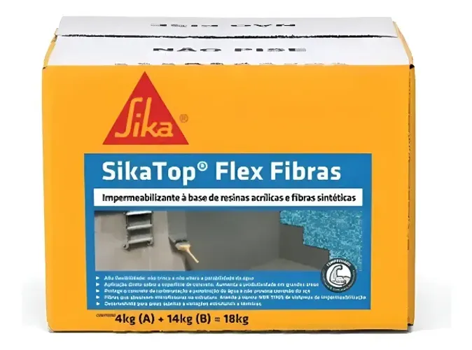 Sikatop Flex Fibras Cimento Polimérico Flexível 18kg