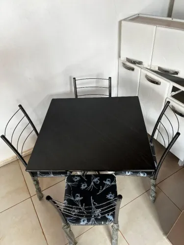 MESA QUADRADA GRANITO/ PEDRA PRETA/NOVA COM ENTREGA GRÁTIS