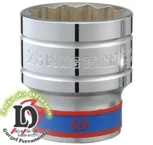 Soquete Estriado 13mm - 1/2" - King Tony