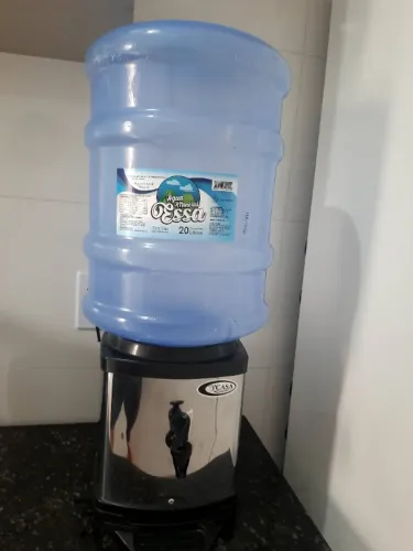 Suporte água Mineral, base em Inox com galão 20 litros