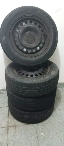 Pneu aro 15 + Rodas 5 Furos