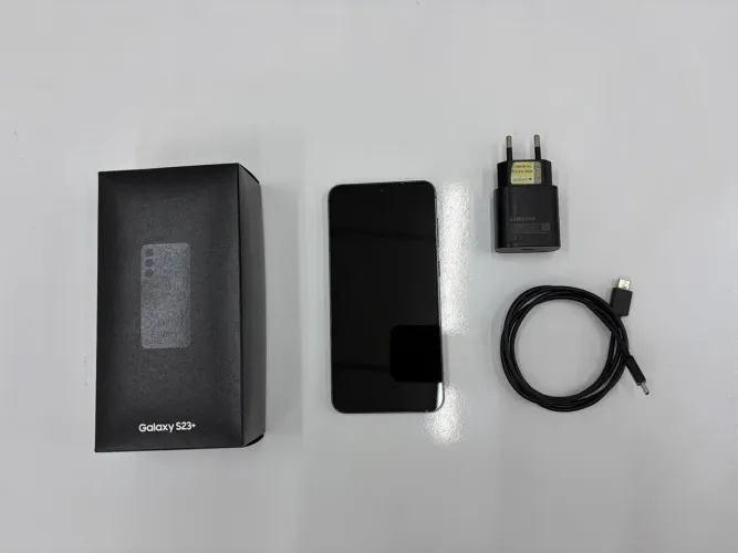 Samsung S23+ 256GB preto, recondicionado pela assistência oficial Samsung