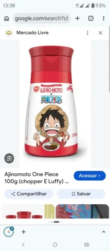Tempero ajinomoto Luffy e Ace