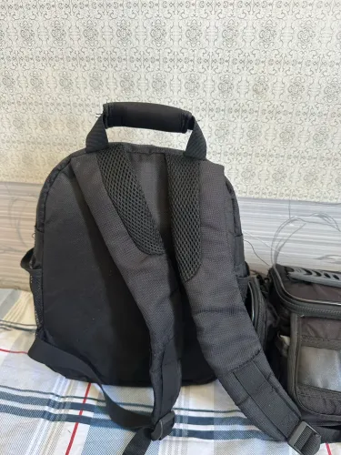 Bolsa para fotógrafo e câmera