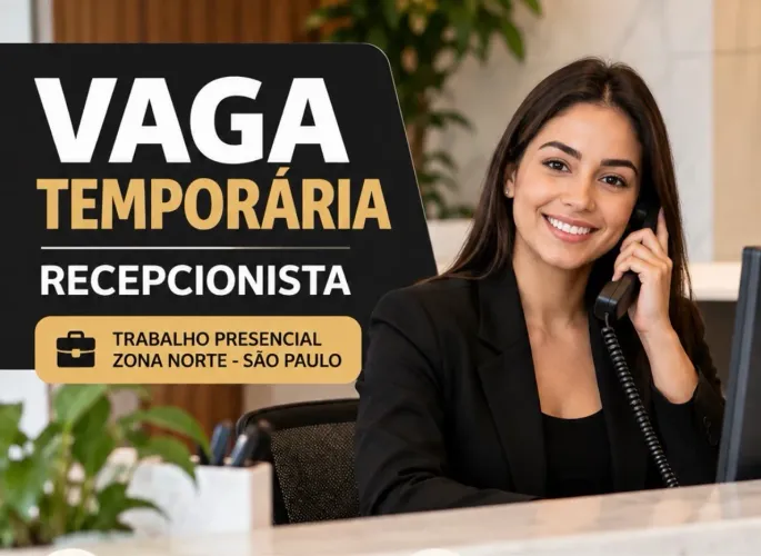 Vaga recepcionista