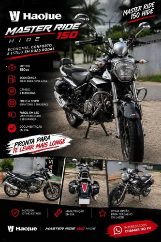 Haojue Master Ride 150 2024 - Econômica e Completa