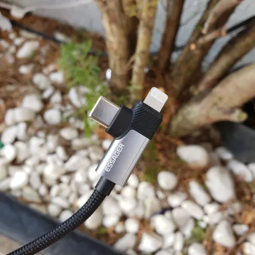 Carregador Essager USB C e Lightning para Android e iPhone