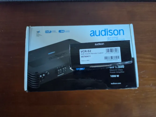 AMPLIFICADOR AUTOMOTIVO AUDISON SR 1.500.2.  CLASSE D 1.000 W RMS
