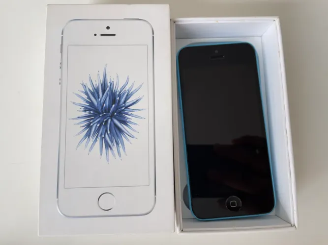  iPhone 5C Azul Original Apple | Para Coleção/Peças + Caixa iPhone SE Original 