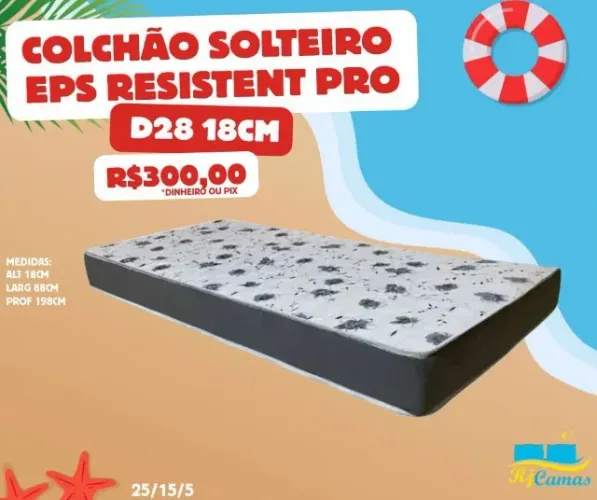 Colchão solteiro D28 (Pague na entrega)