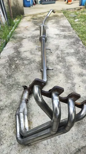 Escape completo inox para Corsa Hatch (adaptável em qualquer família 1)