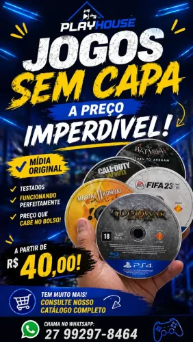 Jogos PS4 midia física disponíveis