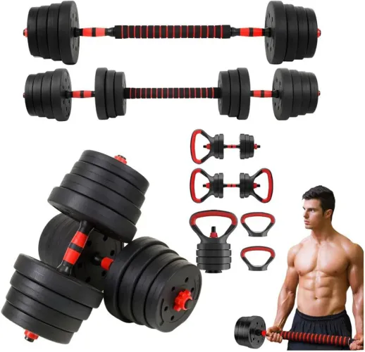 KIT ACADEMIA EM CASA HALTERES 15KG NOVO