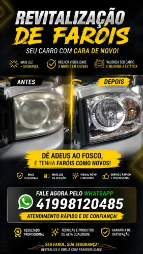 Revitalização de faróis